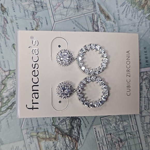 Diamond sparkly earrings - Picture 2 of 3